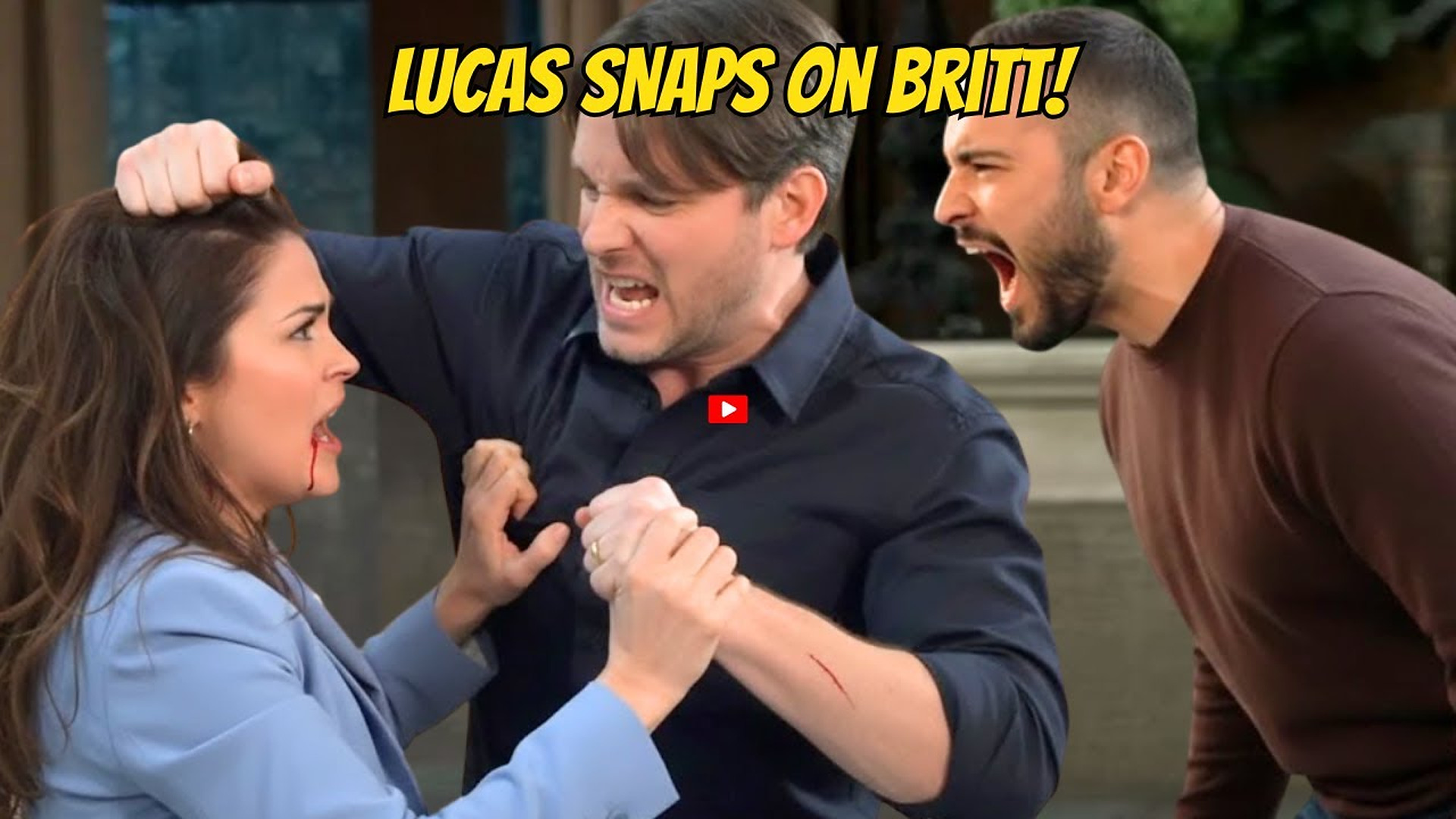 DANGER SIGNAL — Lucas Reacts Violently Seeing Britt with Marco at Wyndemere!