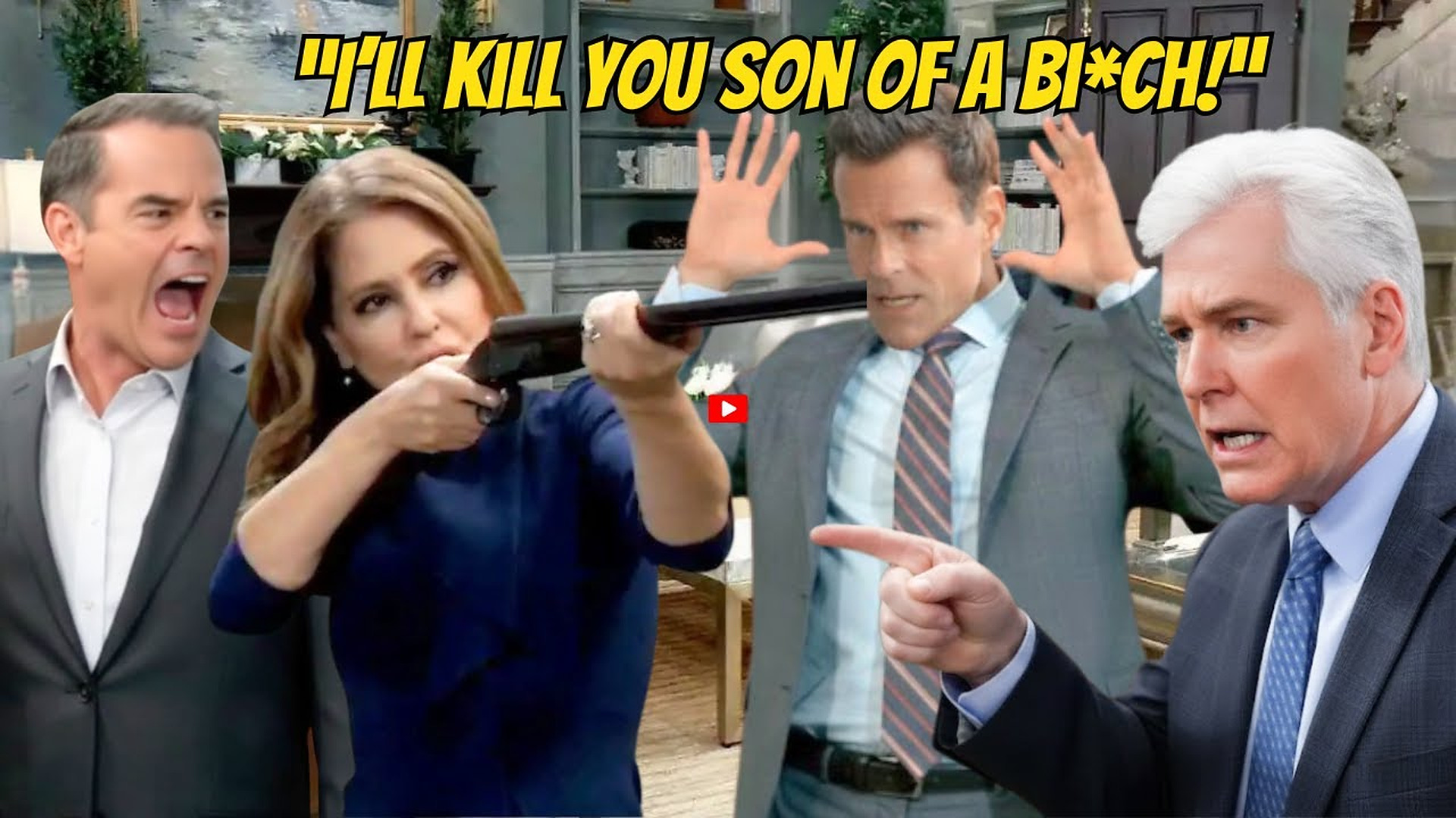 NO TURNING BACK: Olivia Aims a Gun at Drew in Explosive Scene!