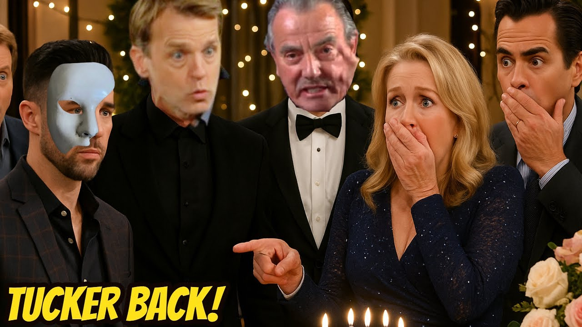 Tucker suddenly appeared at the party with Dumas, revealing a shocking secret Y&R Spoilers