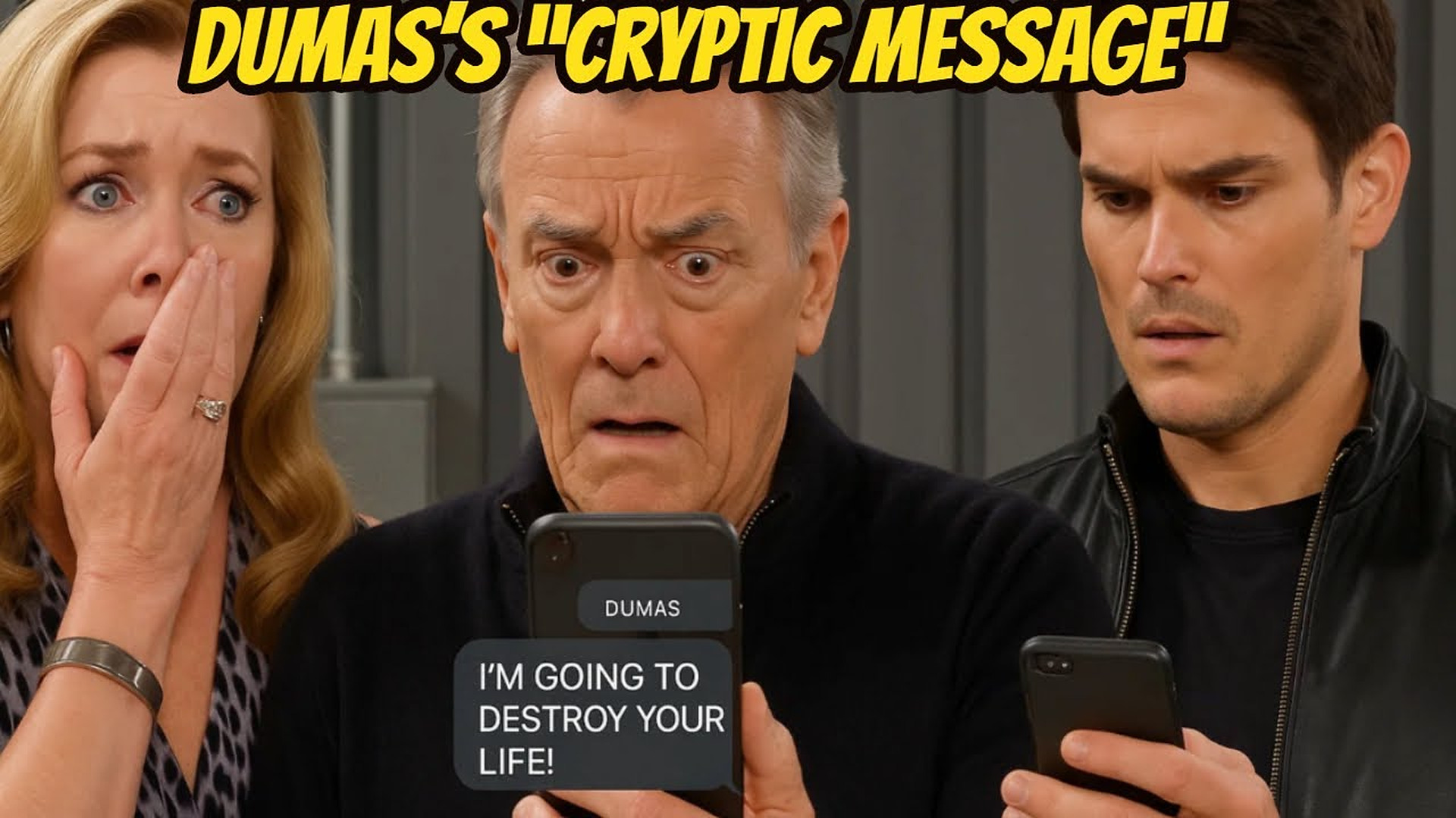 Adam's Lie Traps Victor With Dumas' Fake Message The Young And The Restless Spoilers