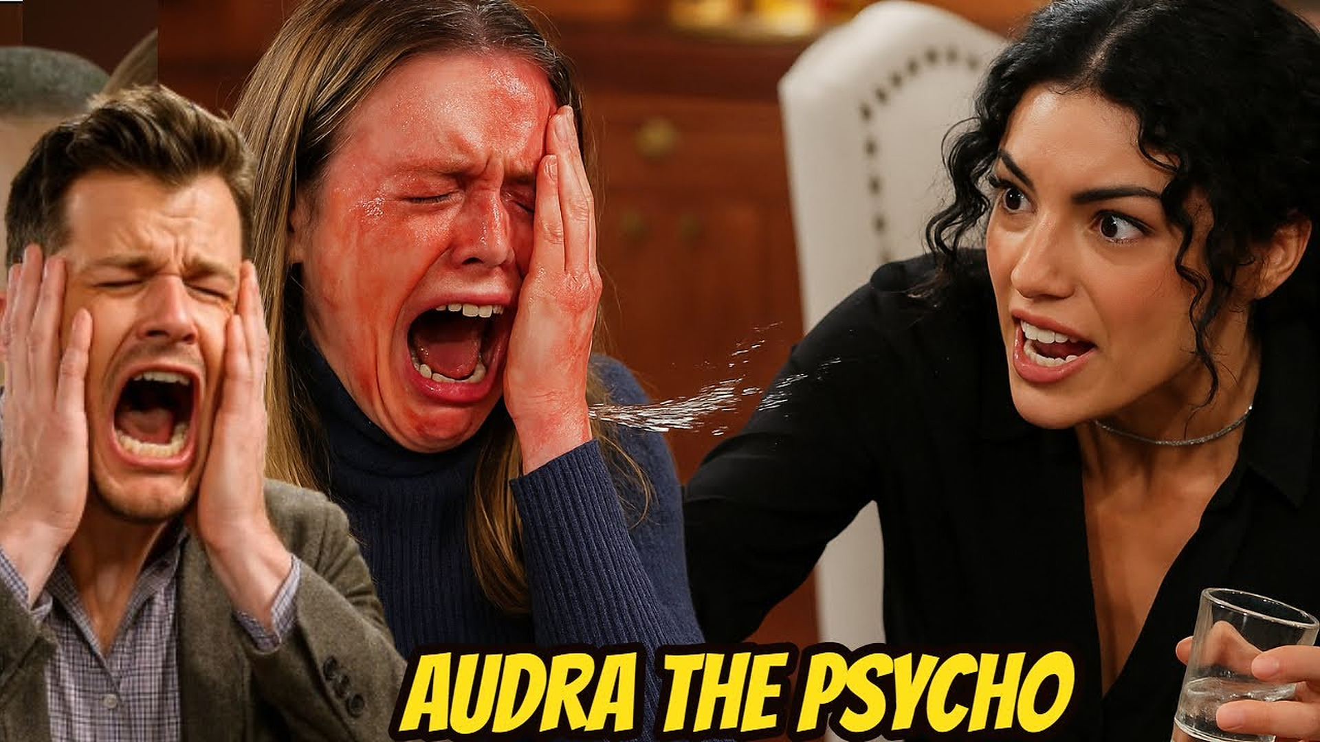 Audra threw acid on Claire's face, Claire's face was ruined The Young And The Restless Spoilers