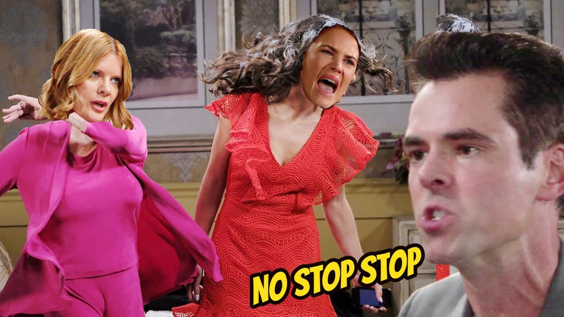 Phyllis suddenly slaps Sally - breaking Billy's love for Sally The Young And The Restless Spoilers