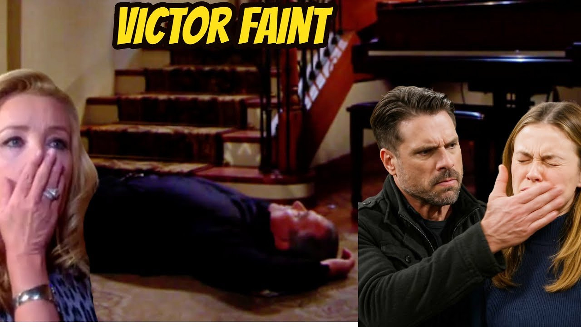 Claire causes Victor to faint from a heart attack - Nick angrily slaps Claire Y&R Spoilers News