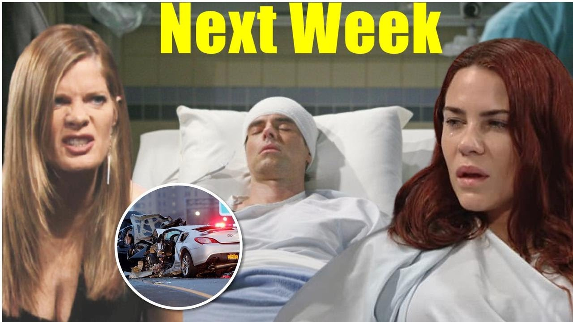 Young And The Restless Spoilers Next Week 5-9 Phyllis stages an accident, destroying Billy's world