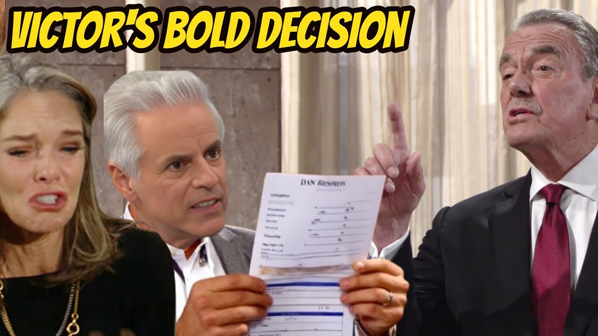 Victor's decision to fire Michael after discovering the betrayal Young And The Restless Spoilers