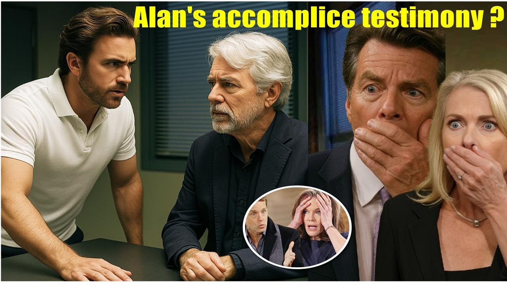surprised by the testimony of the person behind the manipulation of Martin's crimes Y&R Spoilers