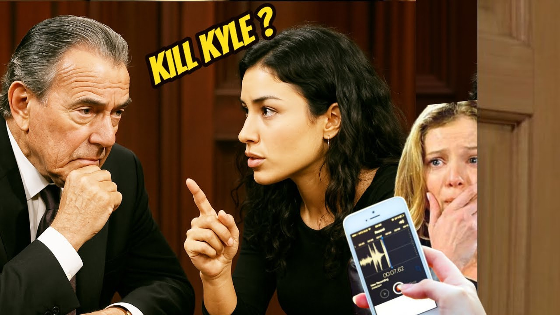 Summer warns Kyle when she accidentally overhears Victor and Audra's terrible secret Y&R Spoilers