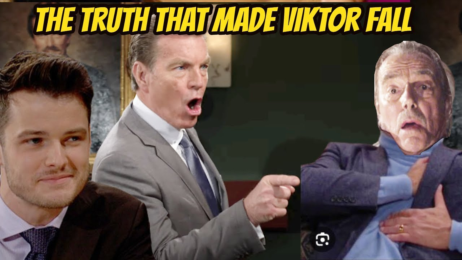 Victor has a heart attack when he finds out he fell into Kyle's trap Young And The Restless Spoilers