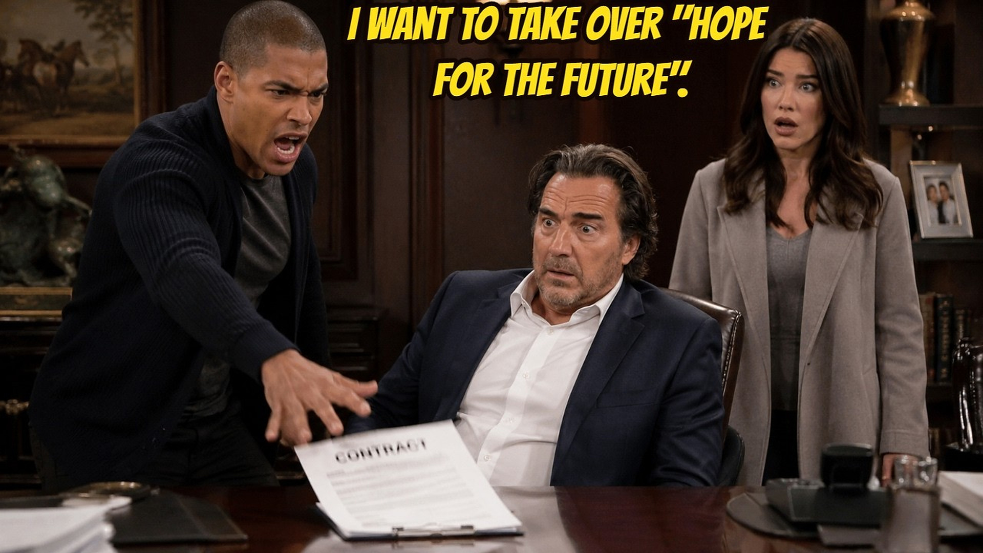 Zende made a shocking offer to Ridge and Steffy: he would take over 'Hope for the Future' B&B