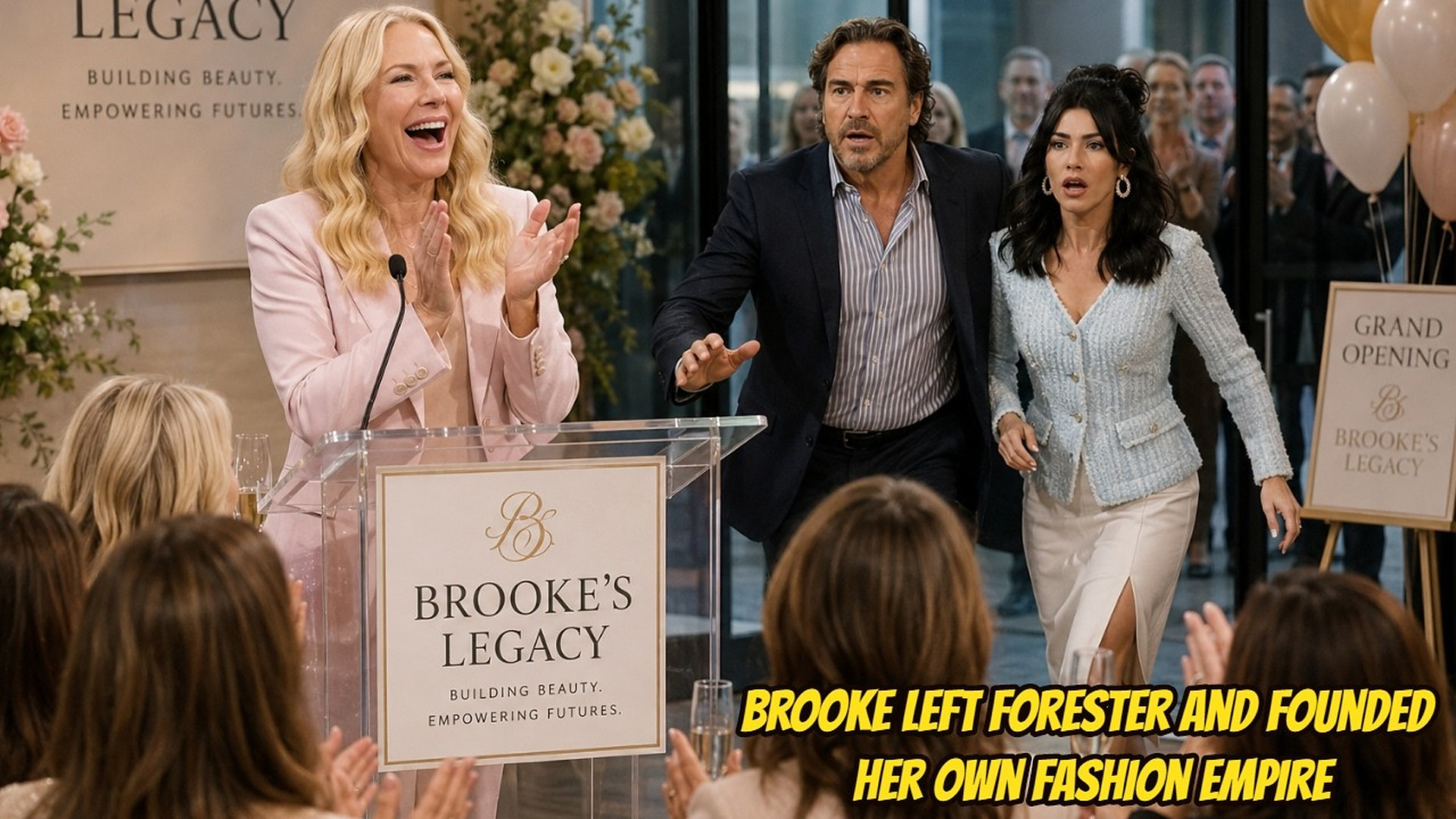 Brooke left Forester and founded her own fashion empire called 'Brooke's Legacy' B&B Spoilers