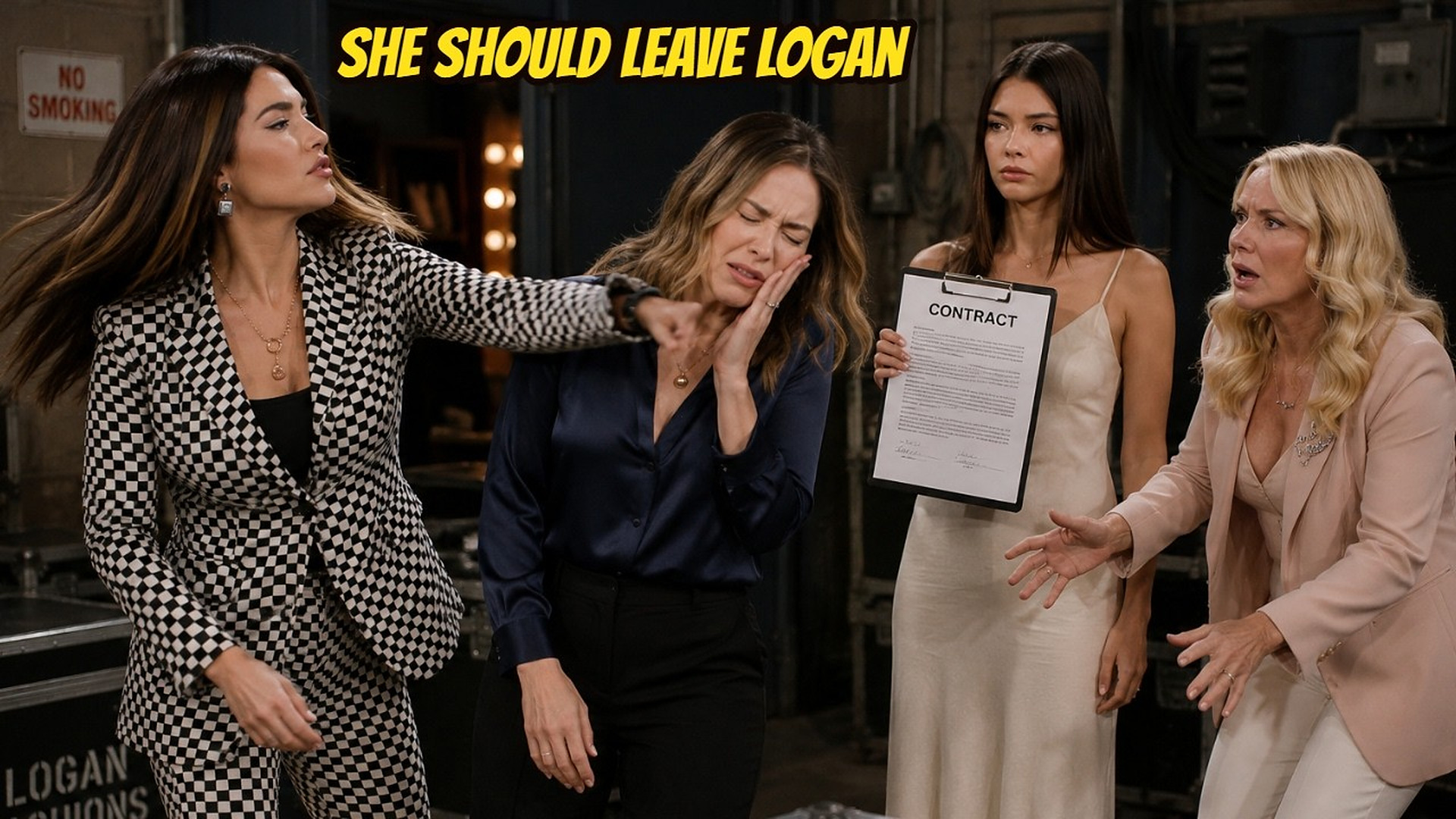 Steffy slapped Hope and forced her to leave Logan after Electra told Steffy about the contract B&B