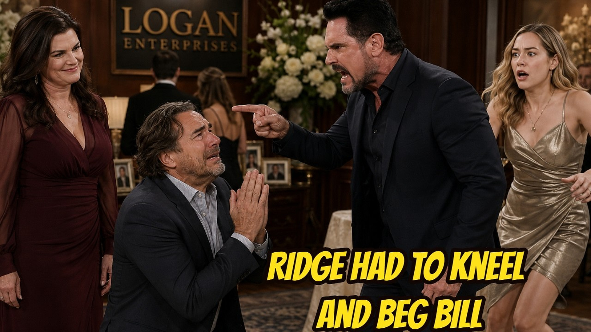Ridge had to kneel and beg Bill, Katie's triumphant smile The Bold and The Beautiful Spoilers