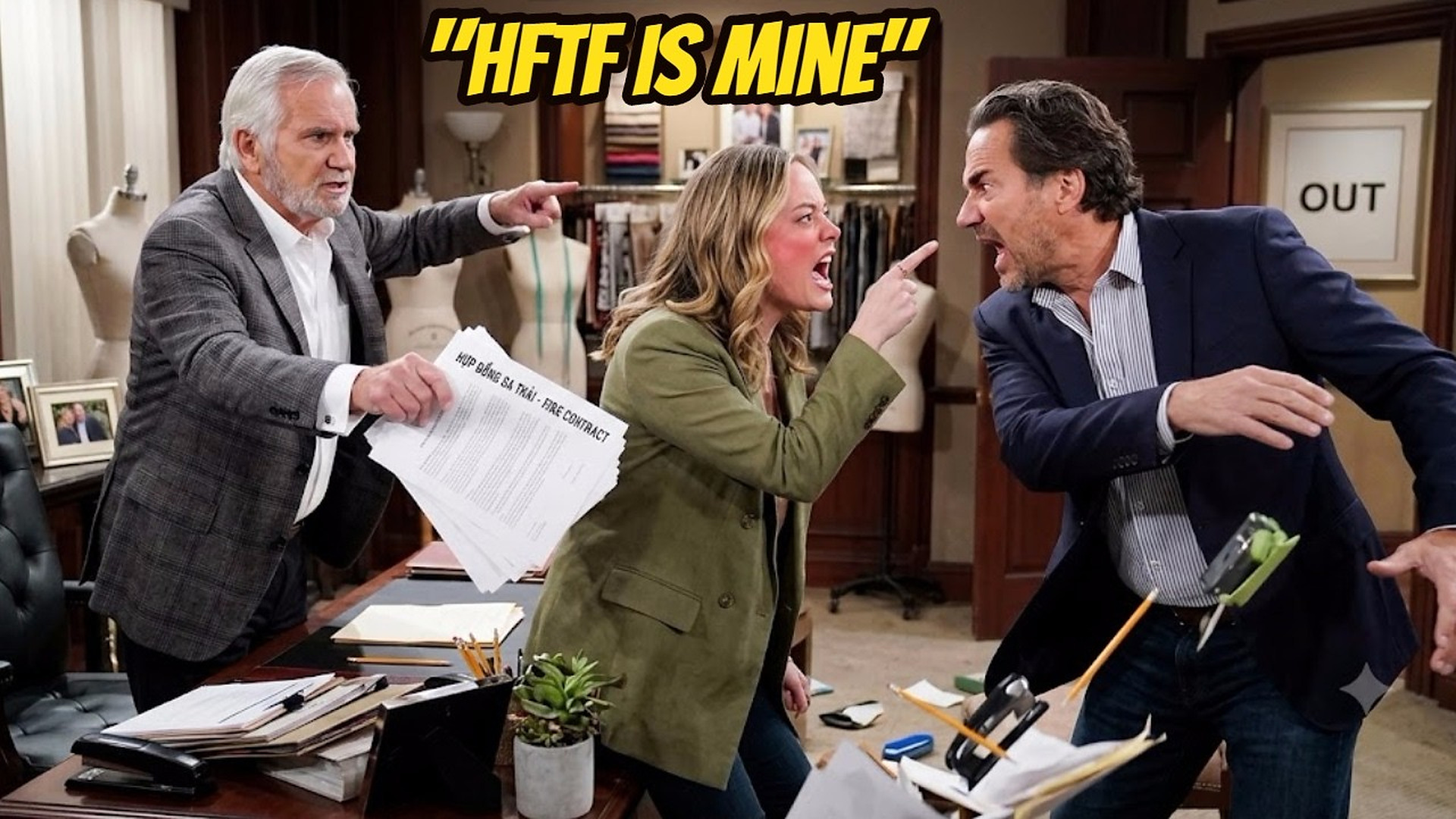Hope angrily confronted Ridge after learning that Zende had been authorized to manage the HFTF B&B