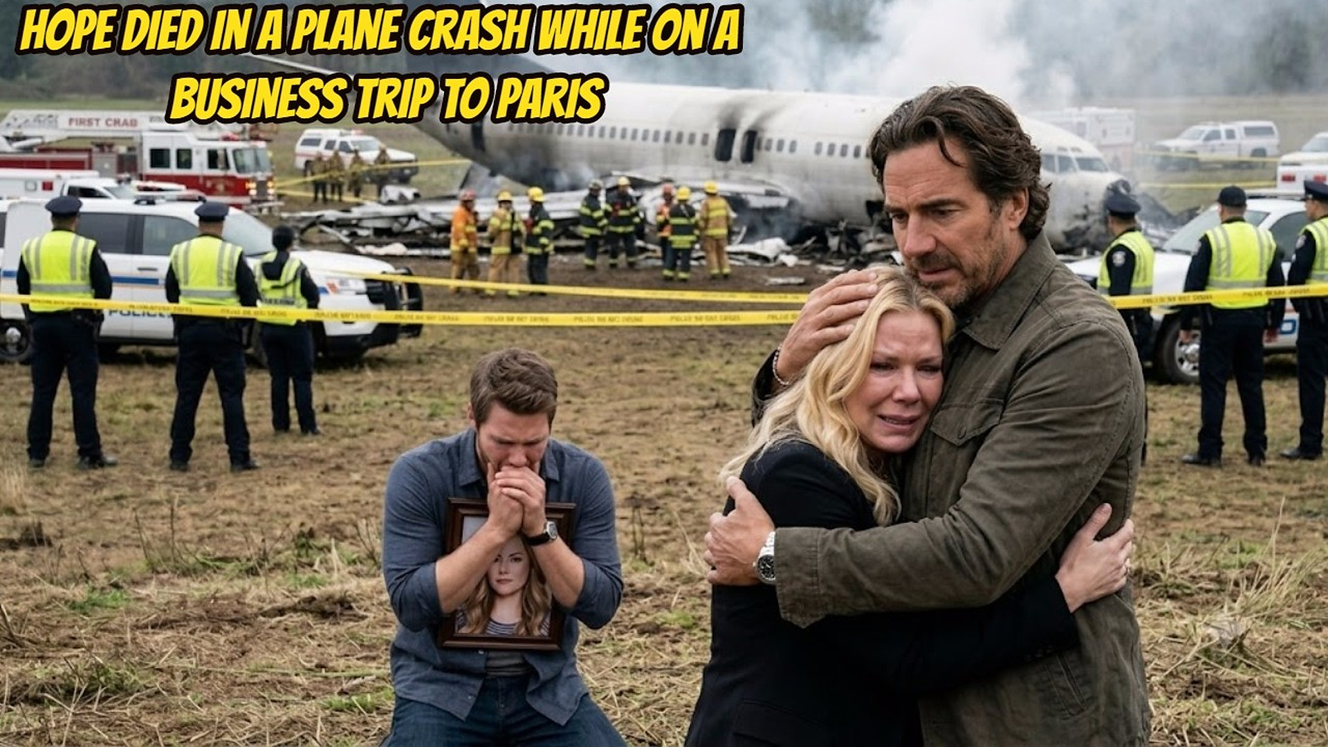 Hope died in a plane crash while on a business trip to Paris, and Brooke lost her child forever B&B