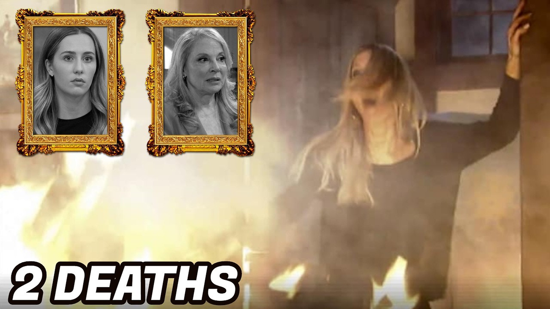The devastating explosion at Wyndemere - Carly couldn't save Joss and Liesl General Hospital