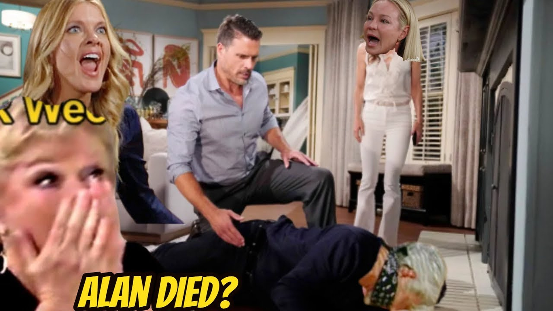The conflict left Alan dead - what are they going to do with Alan's body? Y&R Spoilers Next Week