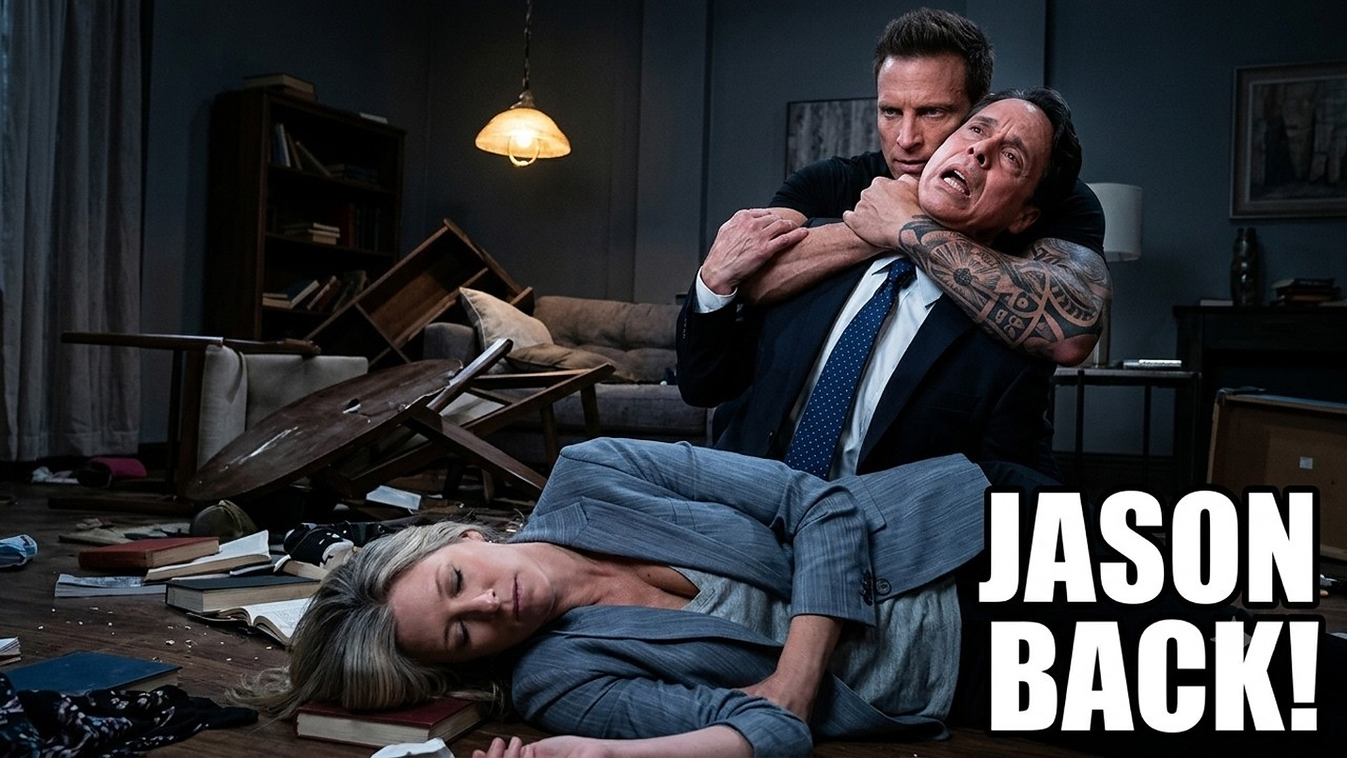 Jason suddenly appeared, stopping Cassius from trying to kill Carly General Hospital Spoilers
