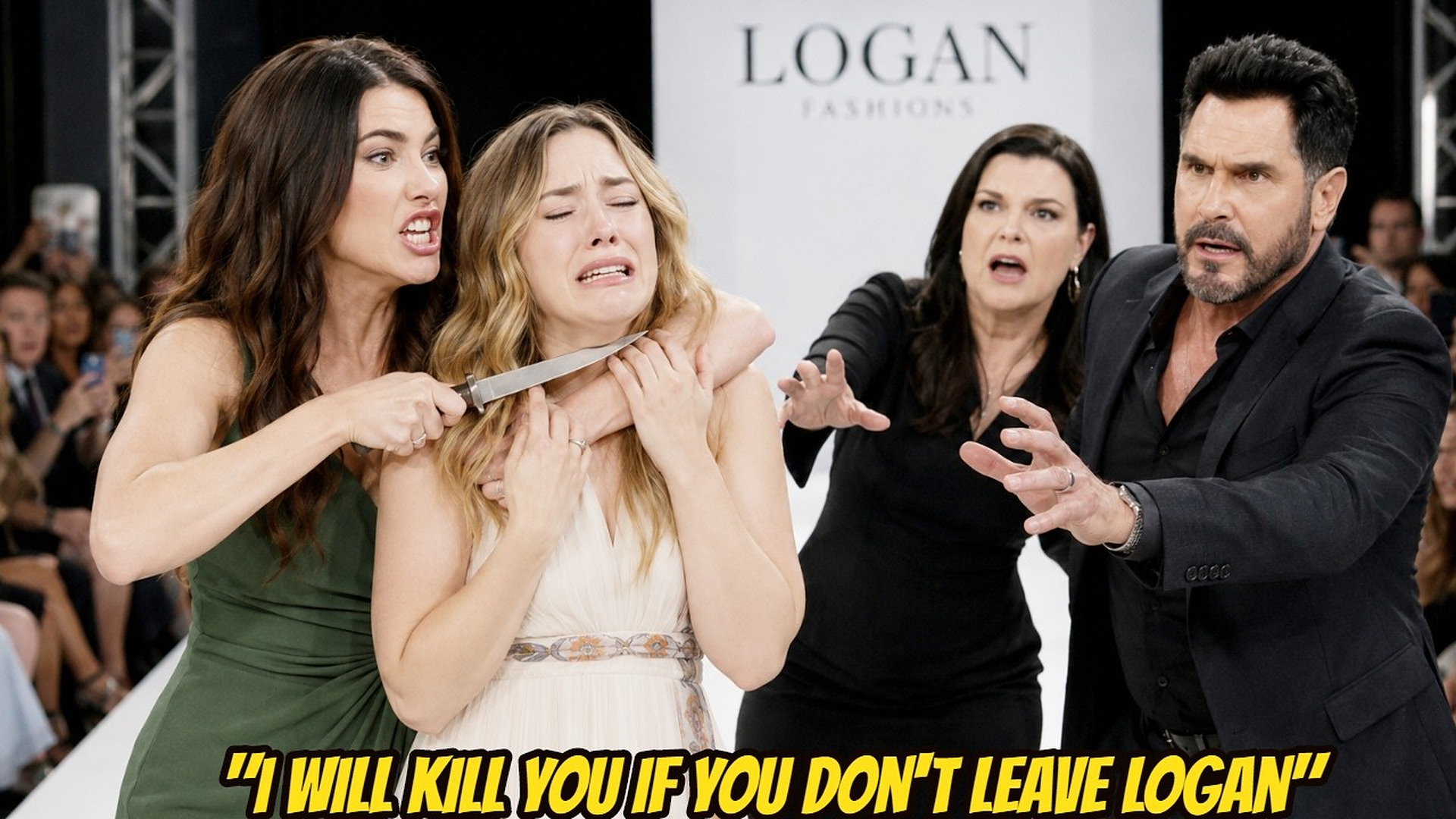 Steffy threatens to kill Hope if she doesn't leave Logan immediately The Bold and the Beautiful
