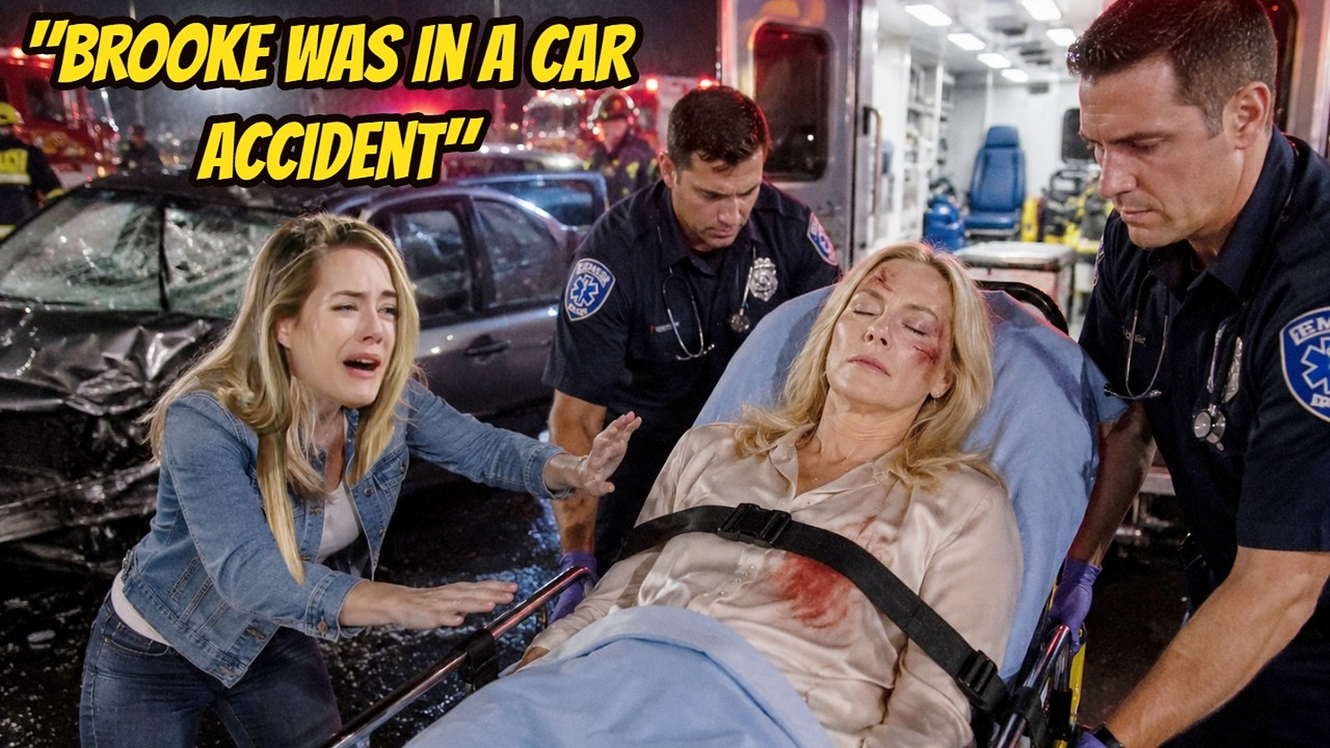 Brooke was in a car accident, and the launch of Hope's collection was postponed B&B Spoilers