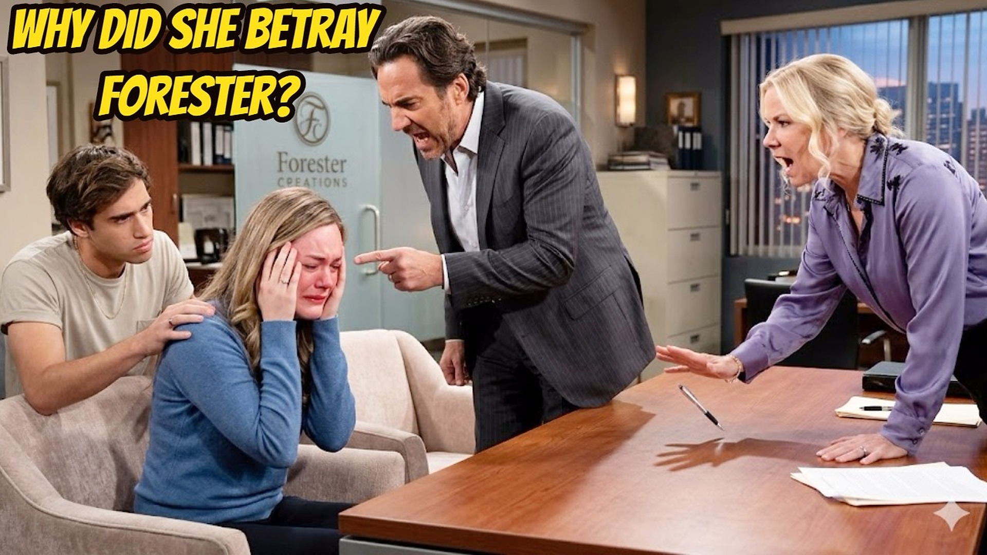 Hope's tearful interrogation at the Forrester mansion The Bold and the Beautiful Spoilers