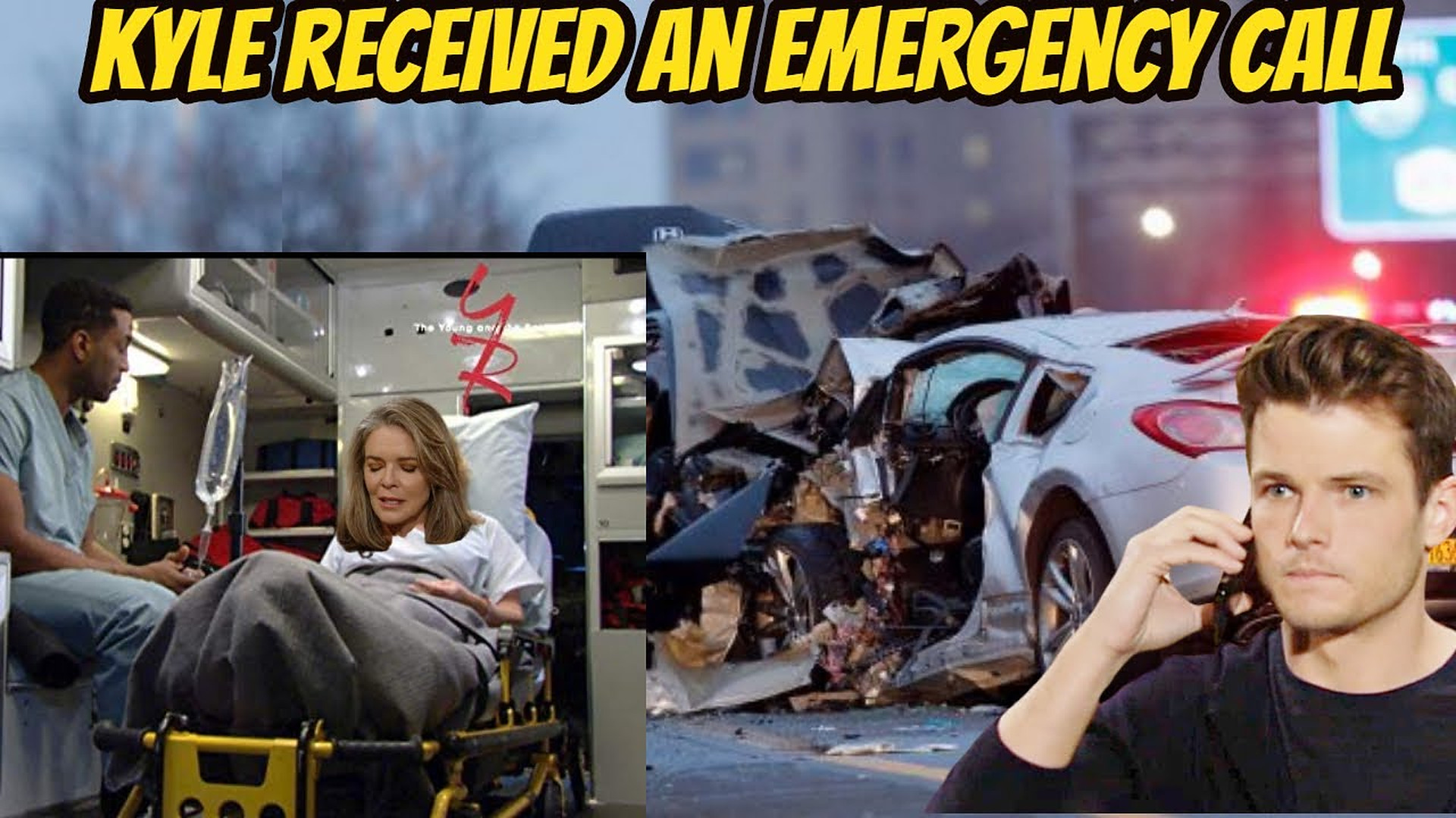 Kyle panicked when he received an emergency call about Diane's accident Young And Restless Spoilers