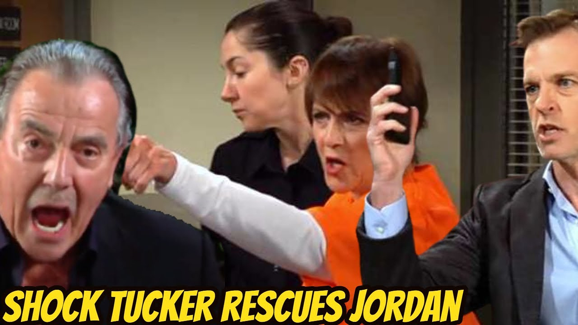 Tucker boldly opposes Victor, rescuing Jordan from prison The Young And The Restless Spoilers