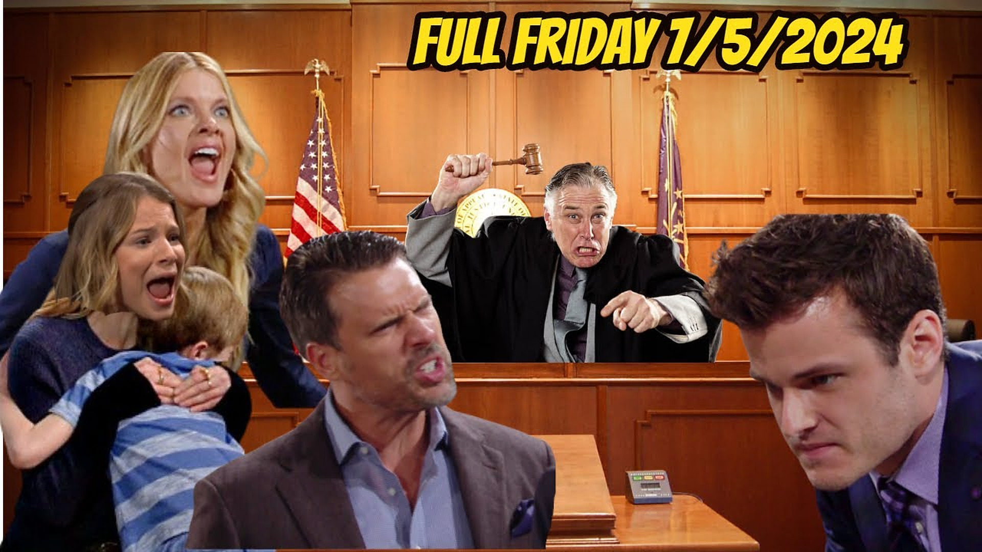 Kyle lost the lawsuit, Summer won custody of Harrison Young And Restless Full Episode Friday, 75