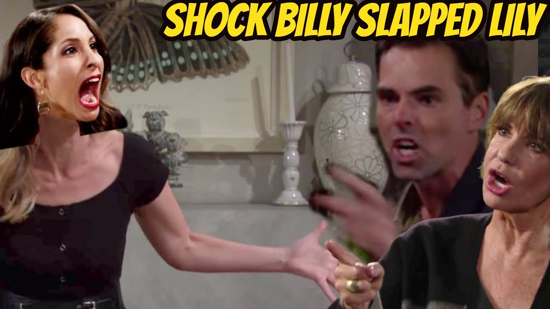 Billy's sudden slap to Lily for his betrayal Young And The Restless Preview Friday, July 5
