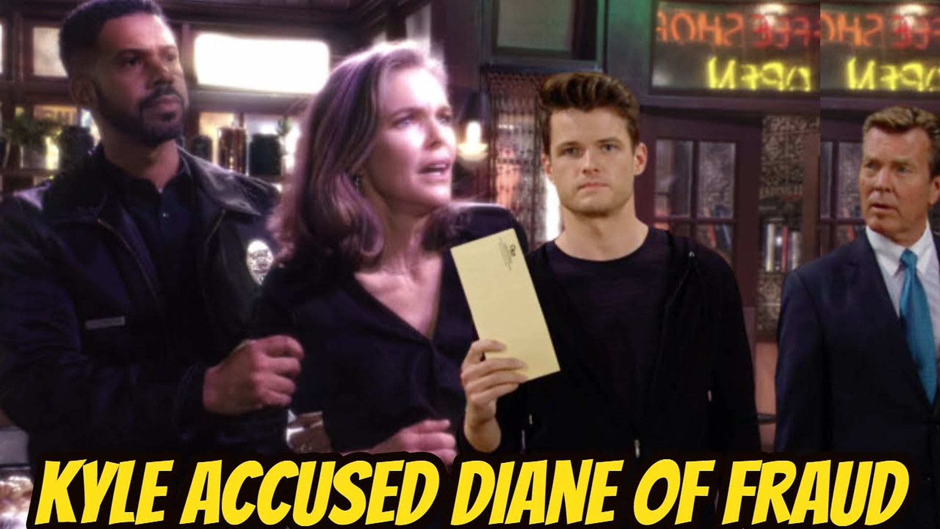 Diane has a detention order in response to Kyle's evidence of fraud Young And The Restless Spoilers