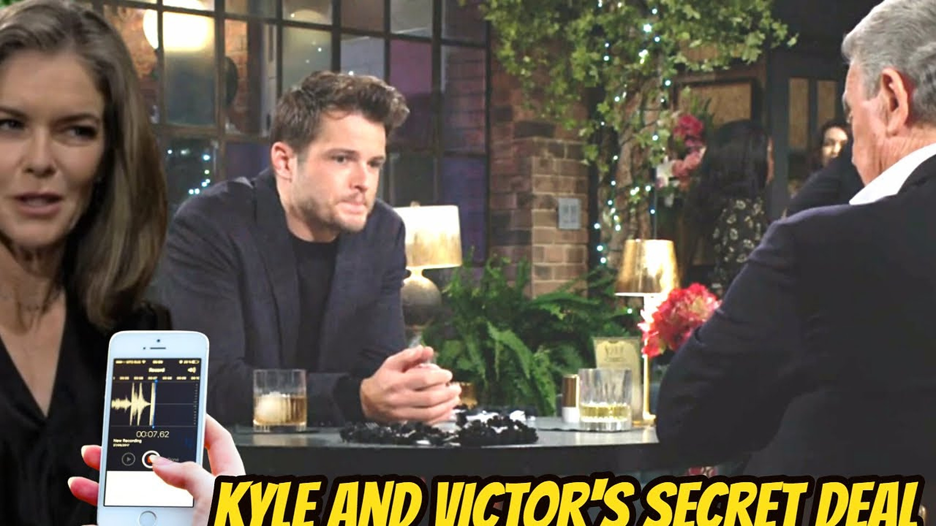Diane secretly recorded all of Victor and Kyle's secret transactions Young And The Restless Spoilers