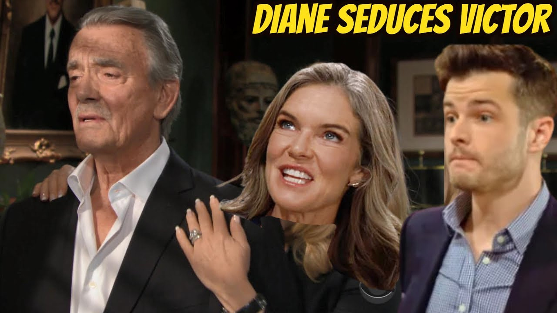 Kyle overheard Diane & Victor's secret transaction to destroy Jabot Young And The Restless Spoilers