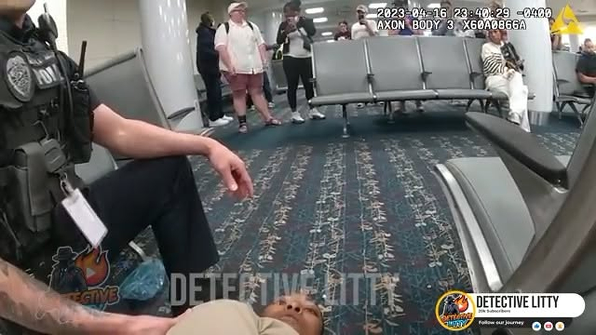 H1710079_What Happens When You Bite A Police Officer At The Airport. | Nightline Capture