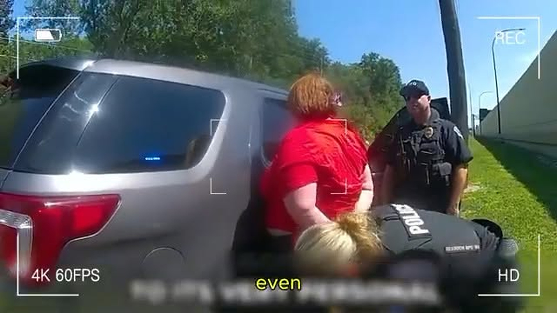 H2110045_She Ran From a School Zone Stop — Then the Officer Said This - Police Bodycam. | Nightline Capture