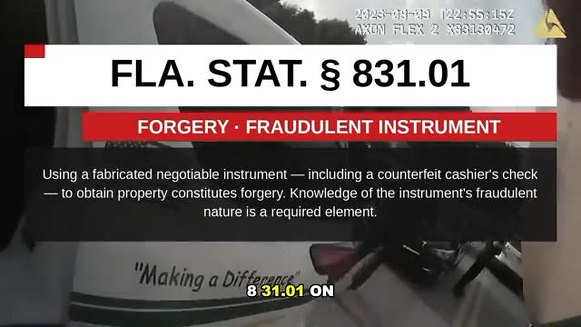 H2210057_Woman Busted In Stolen Car After $8.5K Fake Check Scam Fails, Instantly Regrets It!. | Nightline Capture
